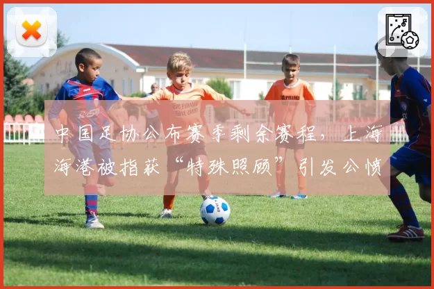中国足协公布赛季剩余赛程，上海海港被指获“特殊照顾”引发公愤